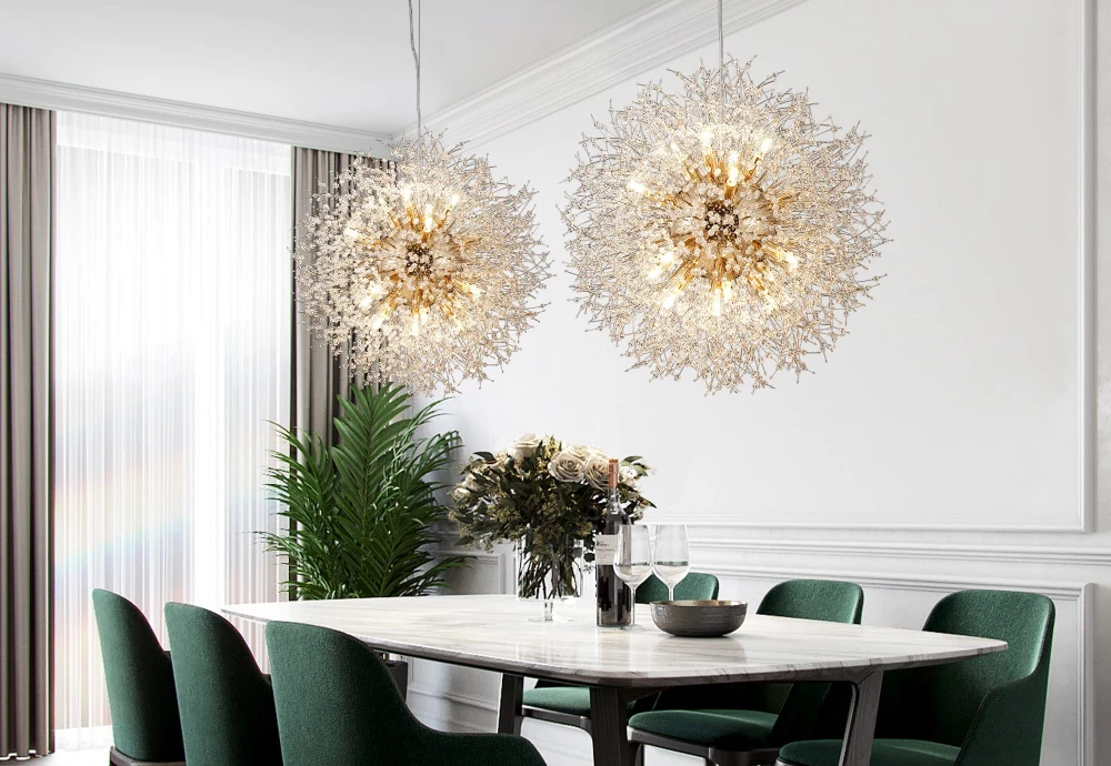 globe style chandelier